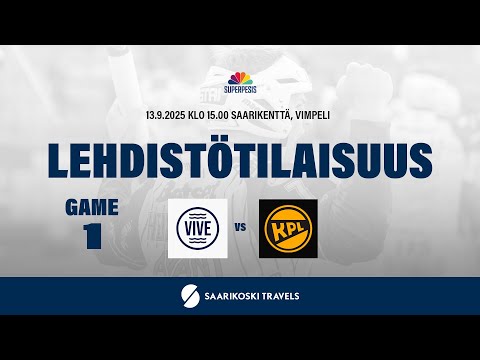 Lehdistötilaisuus Veto - Kouvolan Pallonlyöjät 13.9.25