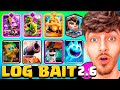 MINHA PRIMEIRA VEZ JOGANDO DE LOGBAIT NO CLASH ROYALE DEU MUITO CERTO