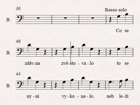 Česká mše vánoční   bas   07 Benedictus