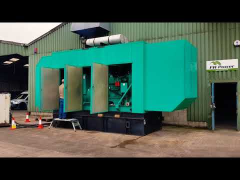 687 kVA Cummins VTA-28  Diesel Generator Witness Test by FW Power.
