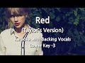 Red (Taylor's Version) (Lower Key -3) - Karaoke with Backing Vocals