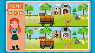 Viki Spotter: The Farm, Level 11 Walkthrough, 1080p/60FPS.