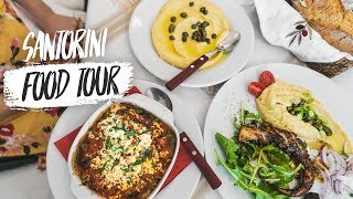 Greek Food Tour PART 2! - Delicious Santorini Dishes + BEAUTIFUL Cave Home Tour!