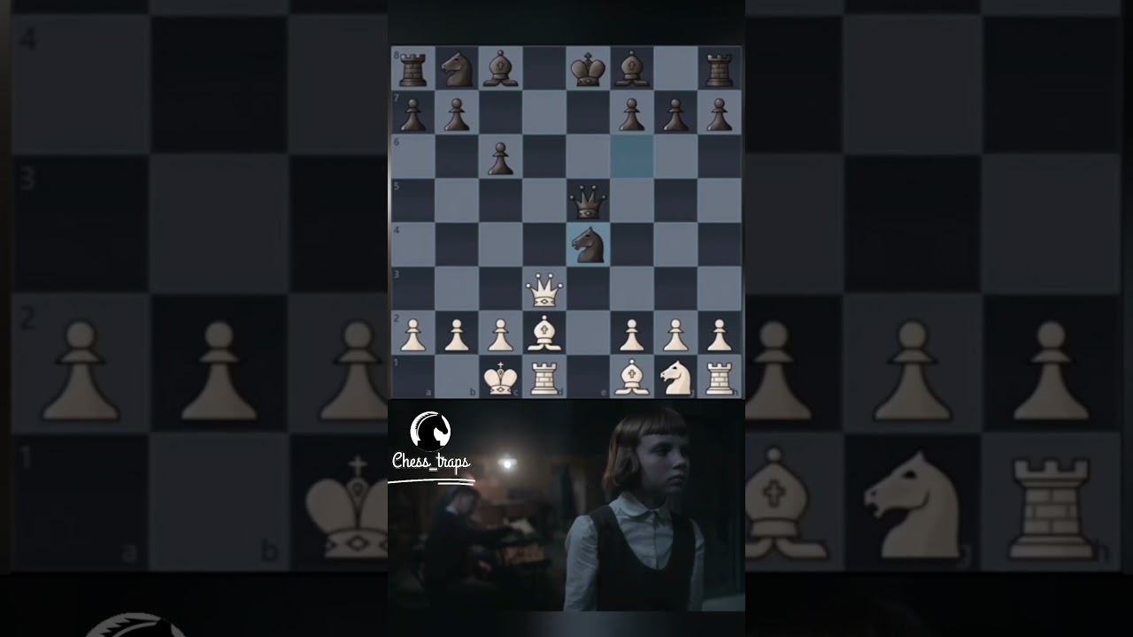 Beth Harmon Insane blind chess From Distance | Checkmate | ChessTraps | #chess