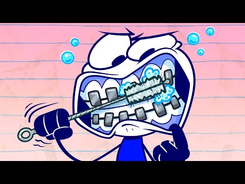 Between A Rock And A Hard Brace | Pencilmation Cartoons!