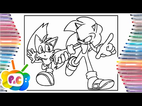 Sonic and Tails coloring pages/Sonic coloring pages /Cartoon - On&On(feat. Daniel Levi)[NCS Release]