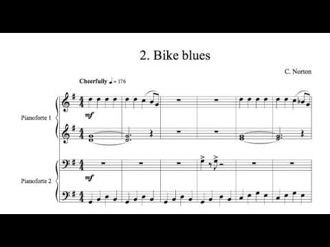 C. Norton - 2. Bike blues - Microjazz Piano duets collection 1 (score)