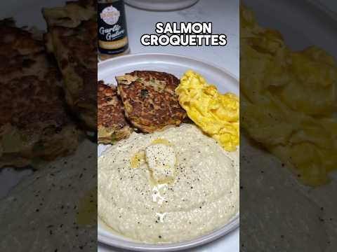 Salmon Croquettes or Salmon Patties #recipe #cookingathome #easy #breakfast