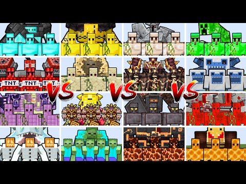 ALL STRONGEST MINECRAFT MOBS ARMY TOURNAMENT | Minecraft Mob Battle