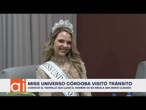 Natali Rodríguez (Miss Universo Córdoba) visitó Tránsito