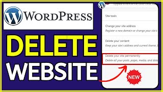How to Delete Website/Blog in WordPress (2024) - Start-Over Tutorial