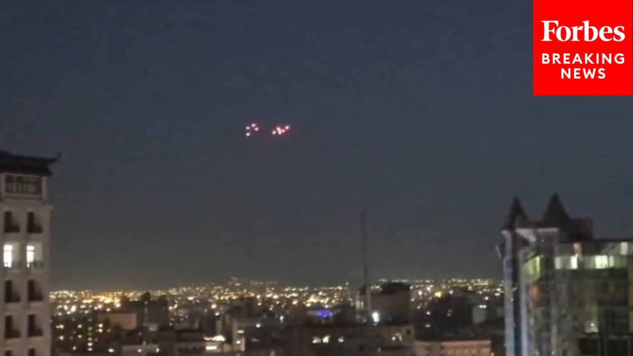 Video | Iranian Air Defenses Activate Amid U.S.-Israeli Strikes In Tehran
