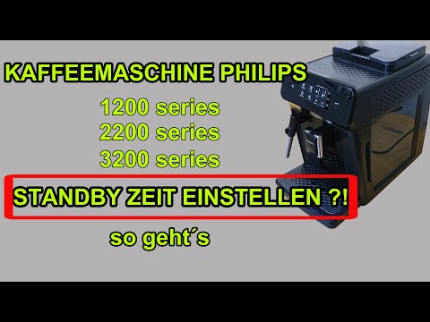 KAFFEEMASCHINE PHILIPS 1200 | STANDBY ZEIT EINSTELLEN! | TUTORIAL | SERIES 1200 2200 3200 | FACTOREM