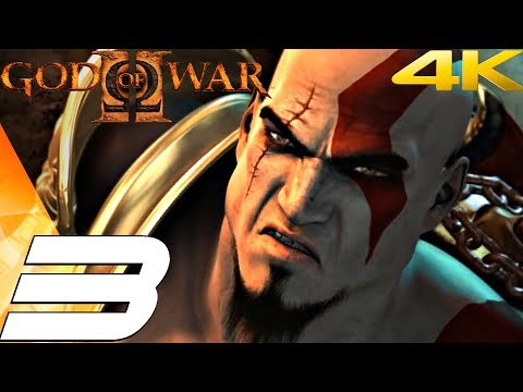God of War 2 HD - Gameplay Walkthrough Part 3 - Theseus Boss Fight [4K 60FPS]