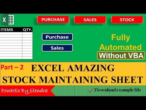 Stock In Out and Balance Template in Excel Stock Management Template