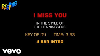 Henningsens - I Miss You (Karaoke)