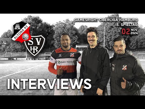 Interviews nach dem Spiel Altona 93 vs SV Halstenbek-Rellingen | 15. Spieltag Oberliga Hamburg
