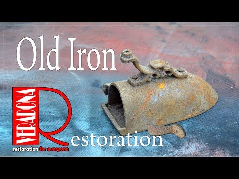 Rusted of antique irons Restoration DIY 1