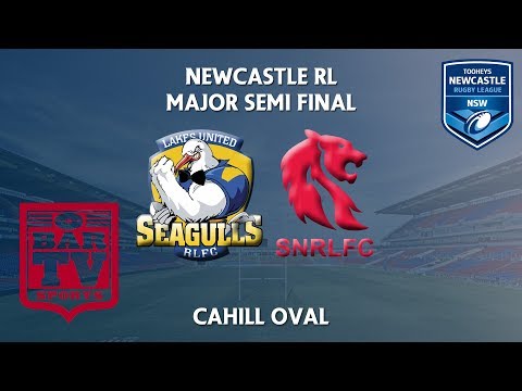 2018 Newcastle RL - Major Semi Final - Lakes United Seagulls v South Newcastle Lions