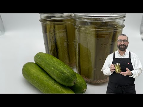 How to make dill pickle spears.   (Also included water bath canning)