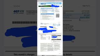 Highway 407 Express Toll Route Canada Bill