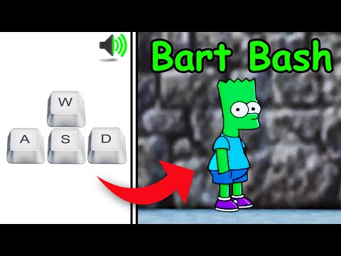 🟢 Playing as Bart Bash in You vs Homer (Keyboard ASMR)