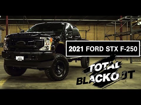 TOTALLY BLACKED OUT 2021 Ford F-250 Super Duty XL STX | BLACKOUT BUILD