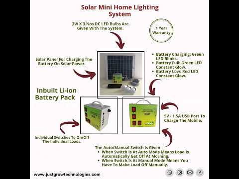 Solar mini home lighting system