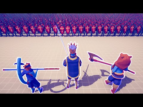 KINGS TRIO vs ARMIES - Totally Accurate Battle Simulator TABS