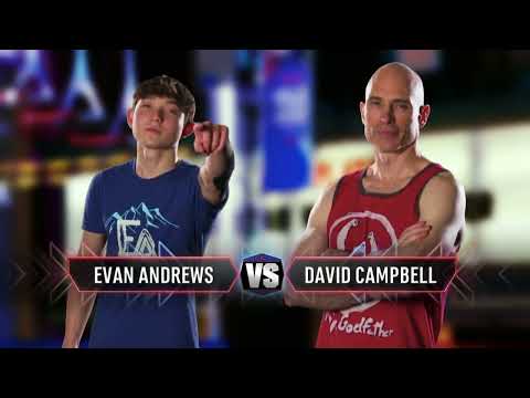 Evan Andrews vs. David Campbell - Semifinals Fast Forward | American Ninja Warrior Season 15
