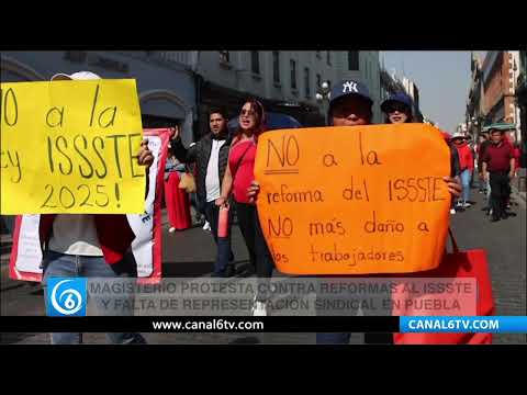 Video: Magisterio protesta contra reformas al ISSSTE y falta de representación sindical