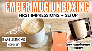 EMBER SMART MUG UNBOXING/SETUP AND INITIAL REVIEW - IS IT WORTH THE MONEY? #review #unboxing #tech