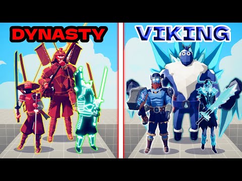 ULTIMATE DYNASTY TEAM vs ULTIMATE VIKING TEAM | TABS - Totally Accurate Battle Simulator
