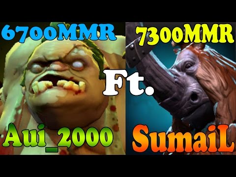 Dota 2 - SumaiL 7300MMR Plays Magnus Ft Aui_2000 6700MMR Plays Pudge - Ranked Match Gameplay