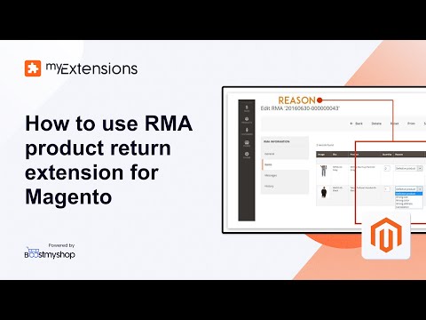 How to use the RMA Product Return extension for Magento?