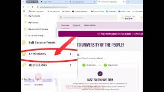 How To: Access The Documents Upload Page On UoPeople University Portal - Student Guide
