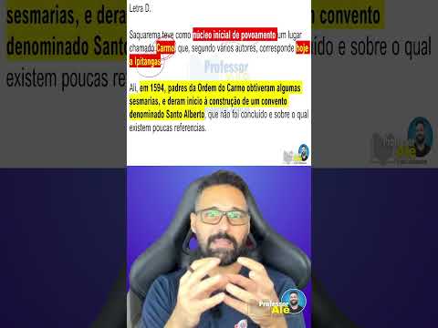 Questão 24 (IBAM)Os primeiros religiosos #SaquaremaRj #concursopúblico #ibam #Saquarema