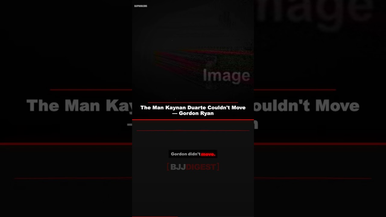 The Man Kaynan Duarte Couldn't Move — Gordon Ryan #Shorts