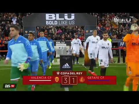 RESUMEN VALENCIA VS GETAFE COPA DEL REY ( 3  1  )