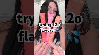 trying all of the new k2o flavors!! 🍑🍉🍓💦✨#k2o #sprinter #electrolytes