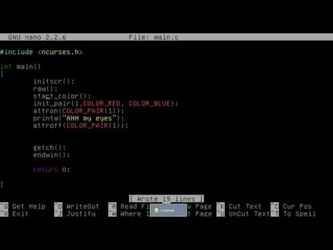 Ncurses Example Python Steam Community :: Video :: Ncurses Tutorial 4 Colour