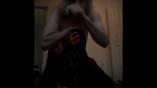 Sparks fly from her fingertips