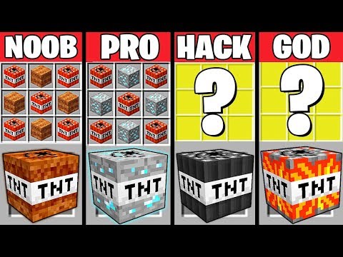 Minecraft Battle: SUPER TNT CRAFTING CHALLENGE - NOOB vs PRO vs HACKER vs GOD ~ Minecraft Animation