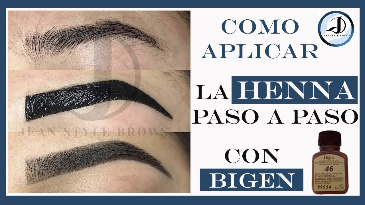 Como REALIZAR 🖌 las CEJAS en HENNA ✍ paso a paso con BIGEN (CURSO DISEÑO DE CEJAS EPISODIO FINAL) ✔