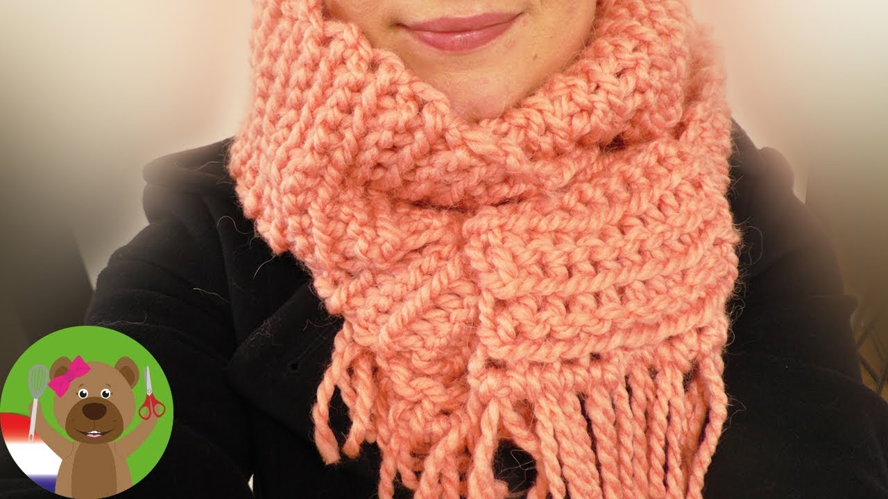 Haak een makkelijke sjaal met franjes