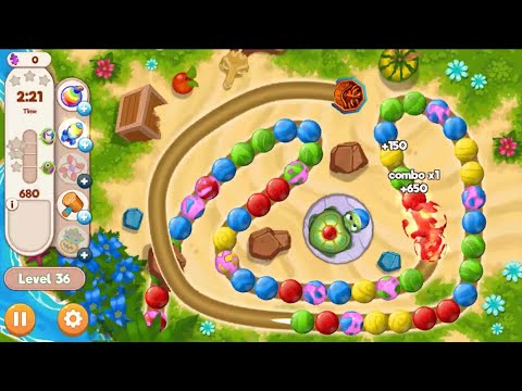 Marble Woka Woka Level -36 |Bubble Shooter Color Match 3