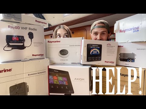 SAILBOAT NAVIGATION How to INSTALL RAYMARINE ELECTRONICS l Ep. 14