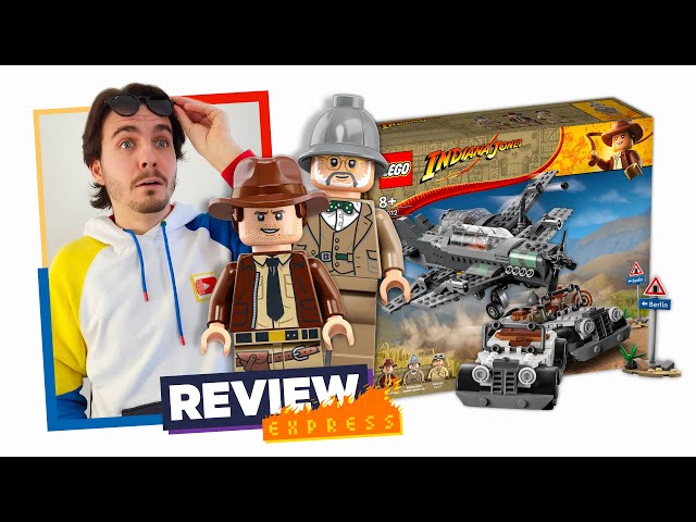 Vídeo relacionado con LEGO 77012 Indiana Jones Persecución del Caza, Maqueta de Avión para Construir y Coche de Juguete Vintage, Película La Última Cruzada, Set con 3 Mini Figuras