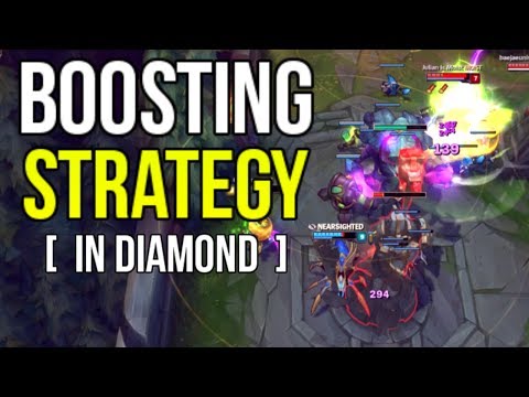 INSANE NEW BOOSTING STRATEGY! (BETTER THAN KAYLE/YI)! [10 MIN INHIB, 20 MIN BARON]