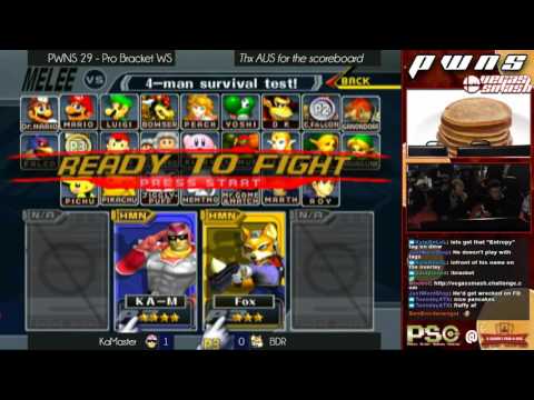 PWNS 29 - Melee - Pro - WS - Ka-Master (Falcon) vs BDR (Fox)
